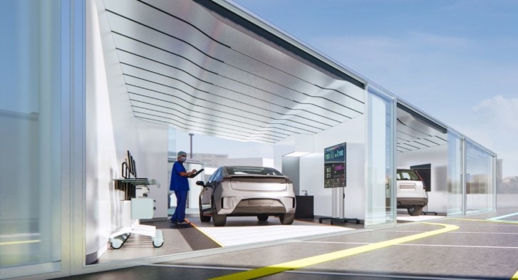 a drive-through clinic